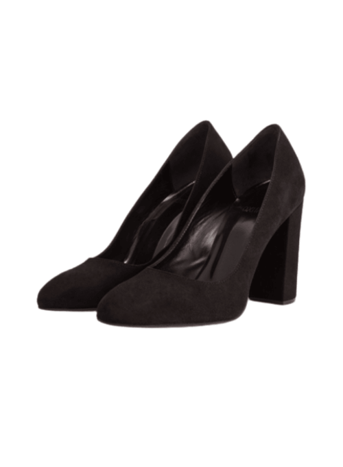 BLACK HIGH-HEELED SUZANNE SHOES