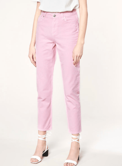 LIGHT PINK STRAIGHT JEANS