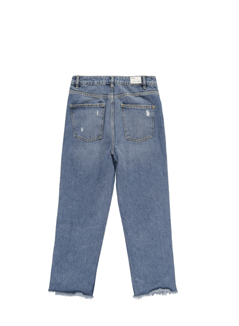 Jeans mit Reißverschlussdetail