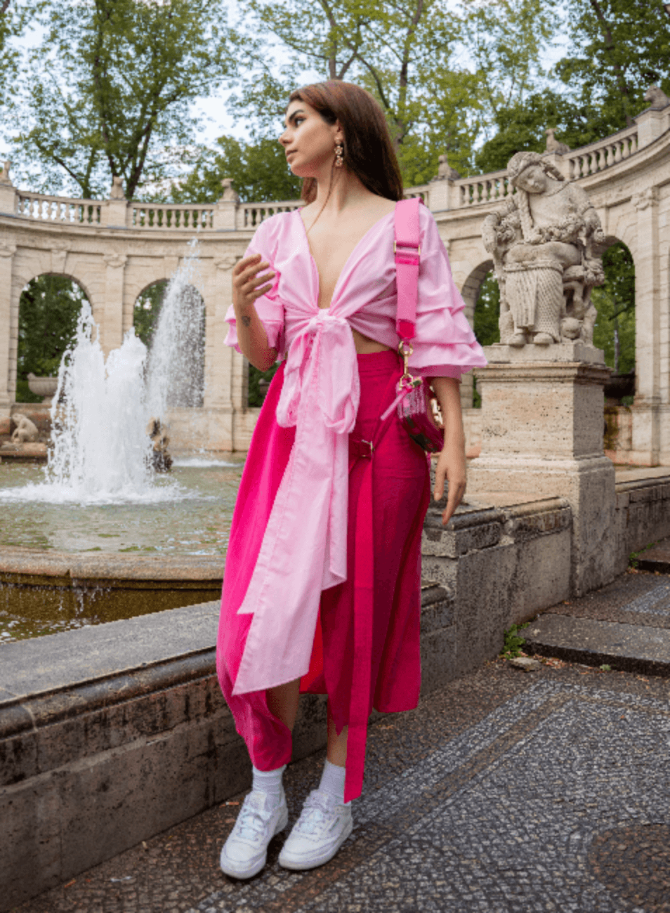 Fuchsia Midi Wrap Rock