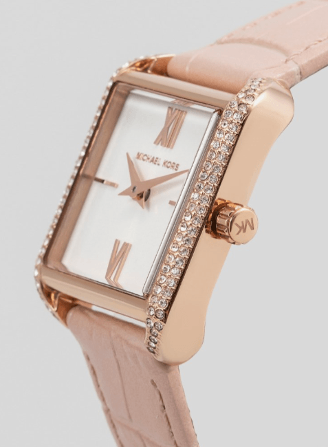 GOLD AND PINK WATCH