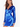 SATIN SHORT DRESS - BLUE ELECTRIC - codressing