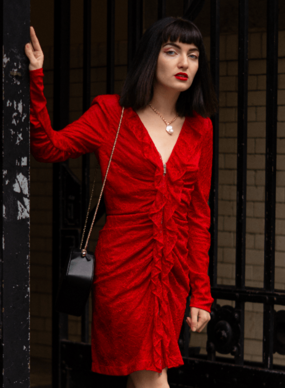 RED LACE DRESS - codressing