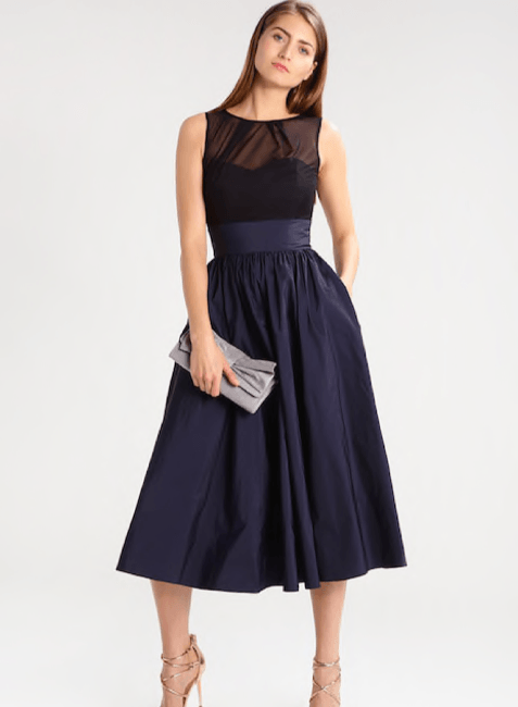 DARK BLUE MIDI DRESS