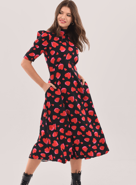 TIE BACK A-LINE DRESS