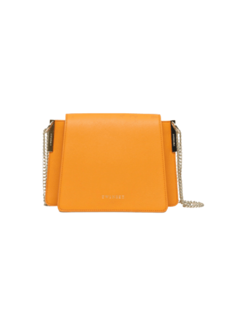 ORANGE LEATHER SHOULDER BAG