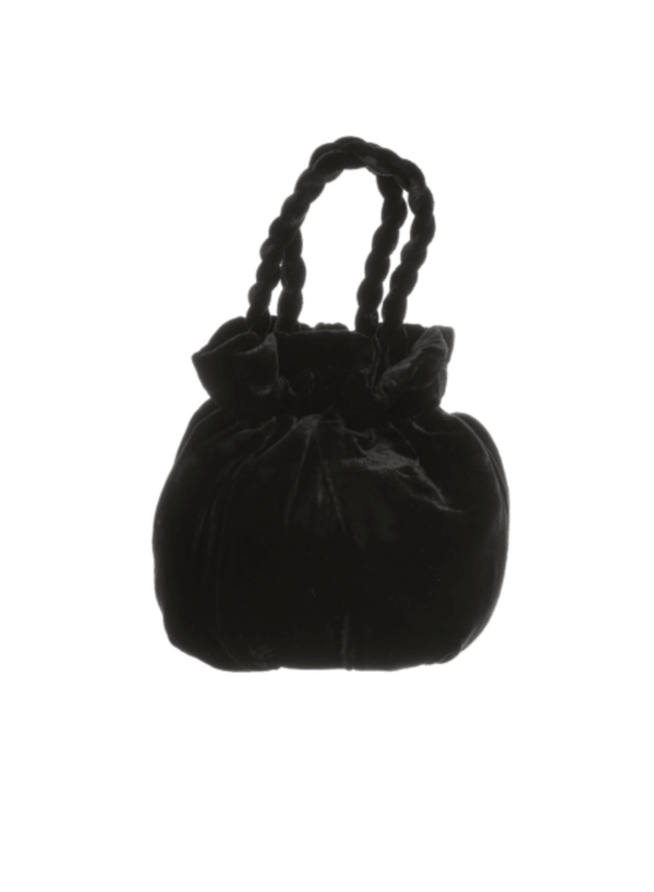 BLACK VELVET HANDBAG
