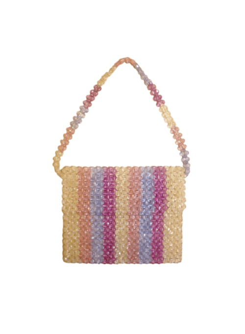 MULTICOLOURED BEADED BAG
