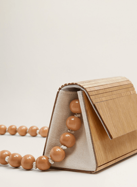 WOODEN SHOULDER BAG
