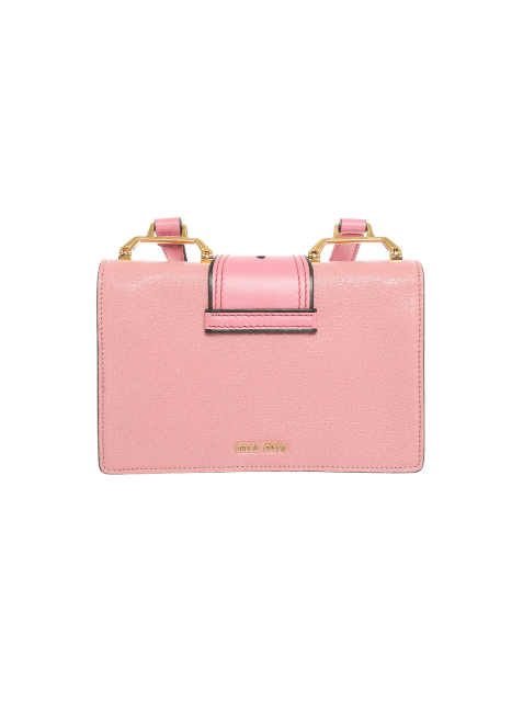 PINK SHOULDER LEATHER BAG