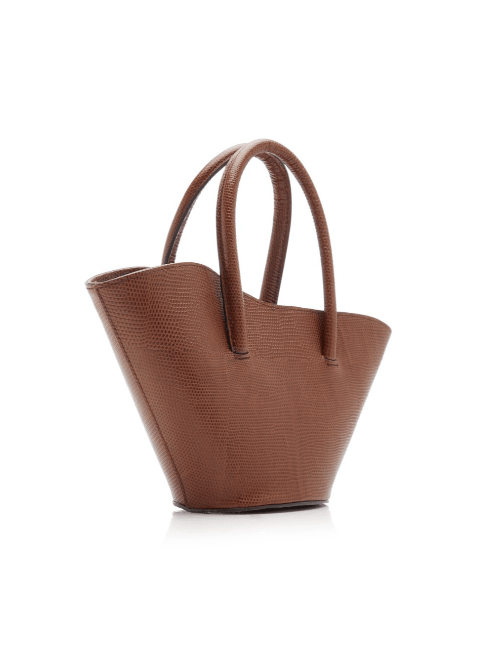 LIZARD-EFFECT LEATHER BAG
