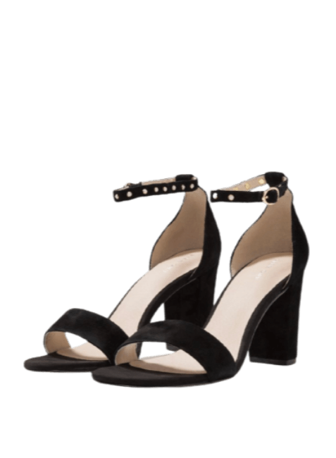 Sandales noires à talons hauts Maria