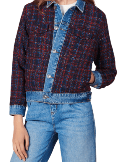 Jeans Tweed Jacke